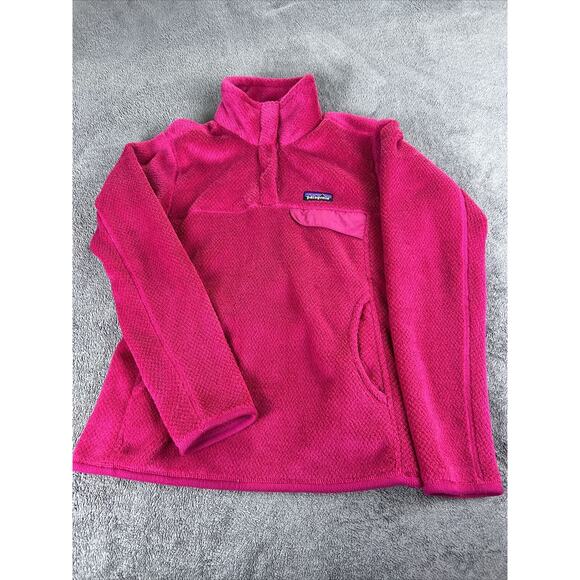 Patagonia Women’s Fleece Pink Size Small Snap Top Re- Tool Thermal Pro - Picture 1 of 12